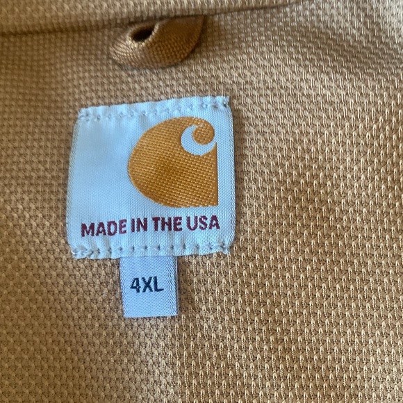 USED CARHARRT LOOSE FIT MENS JACKET 4X *not insulated* - Picture 5 of 10